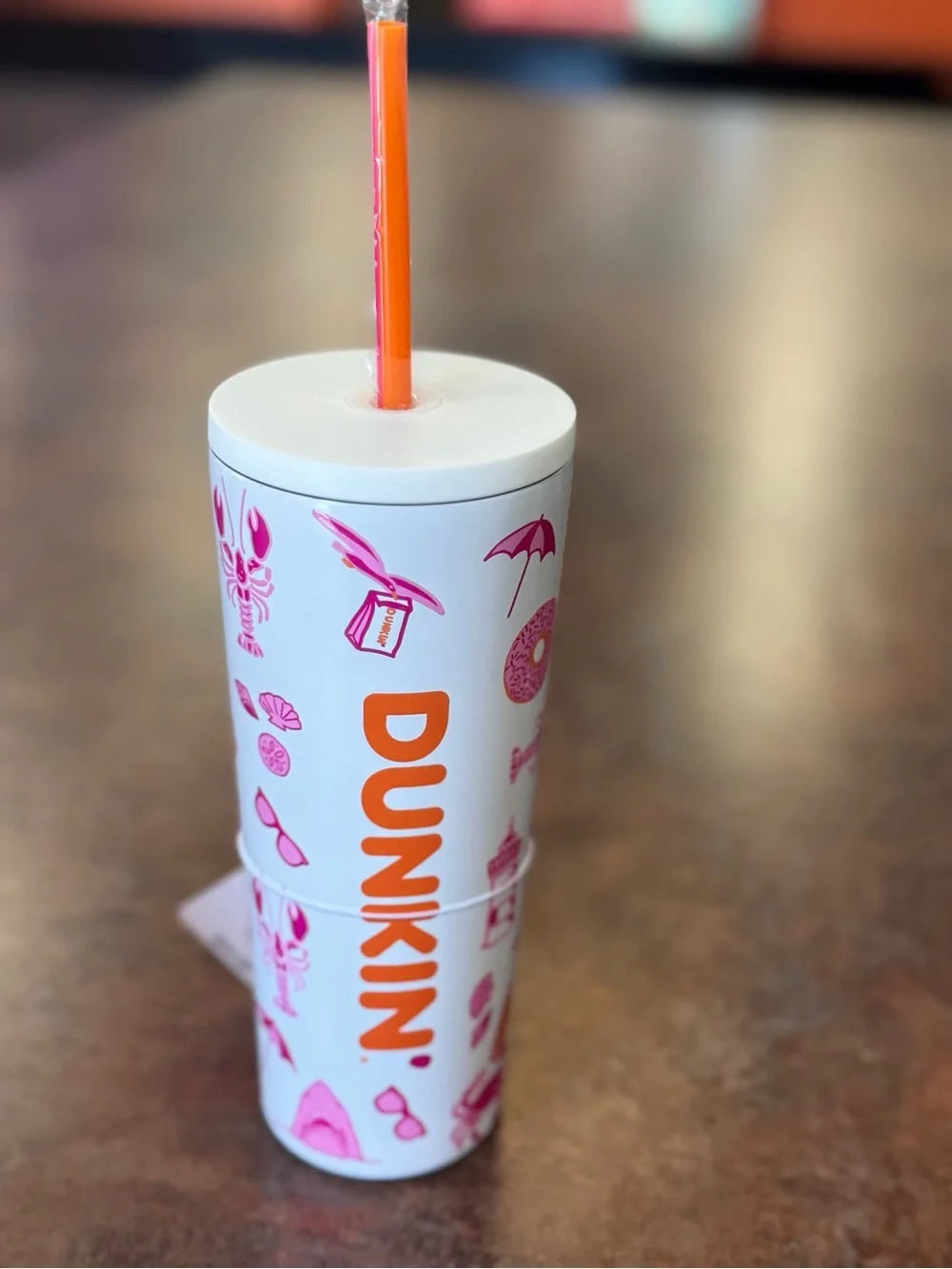 Dunkin' Cape Cod Summer stainless tumbler 22oz